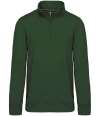 KB487 K487 Kariban Zip Neck Sweatshirt Forest Green colour image